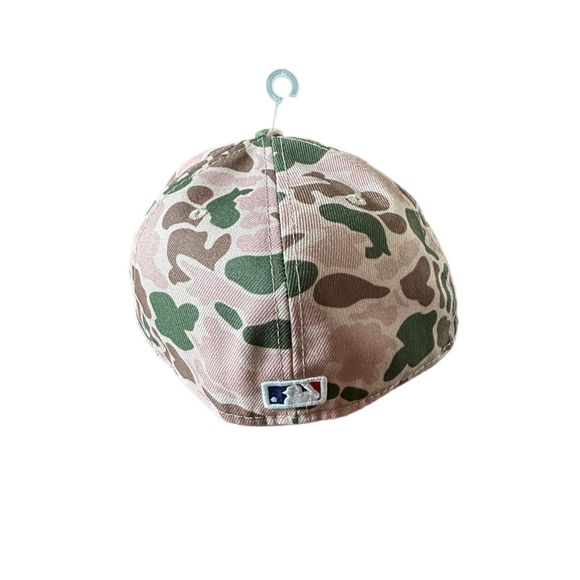 New York Yankees Duck Camo 1996 World Series Patch Fitted Hat - Picture 4 of 5